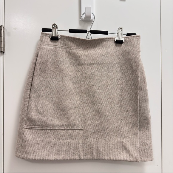 COS wool Cream Women's Skirt - Picture 3 of 16